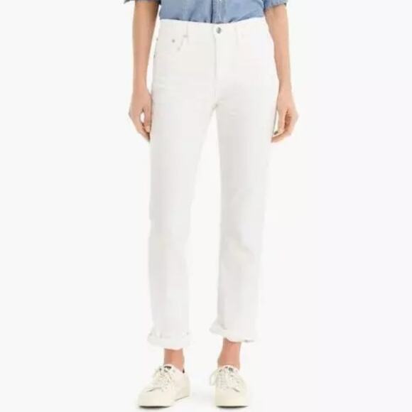 J. CREW Slim Broken-In Boyfriend Jeans In White 30 - Picture 10 of 12